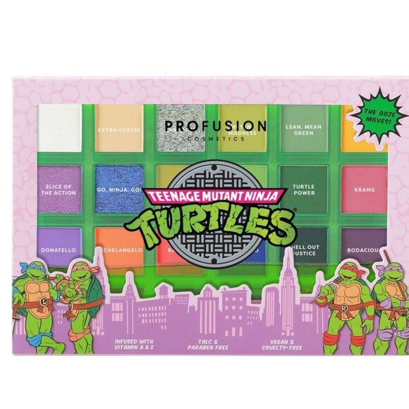 Profusion Cosmetics X Teenage Mutant Ninja Turtles 24-Shade Palette - Picture 3 of 14
